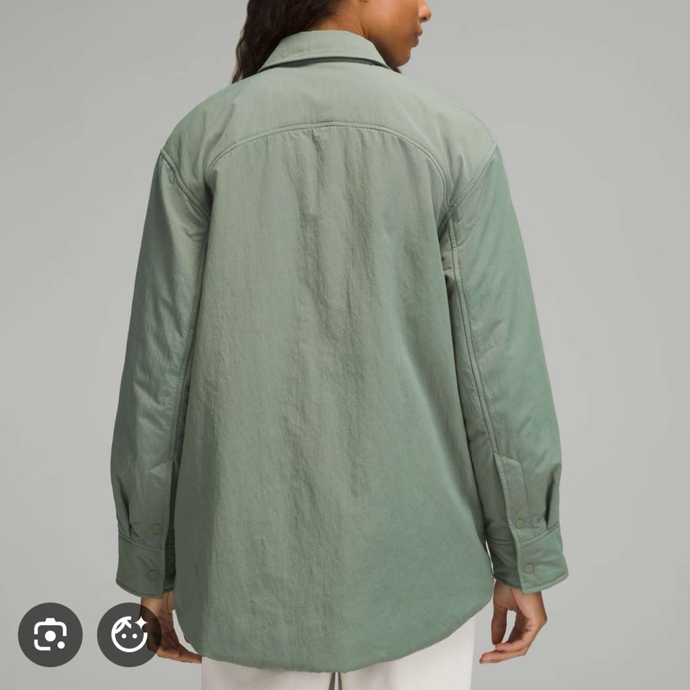 Lululemon Lightweight Insulated Shirt Jacket Size XS Green/Grey Eucalyptus - Picture 10 of 10